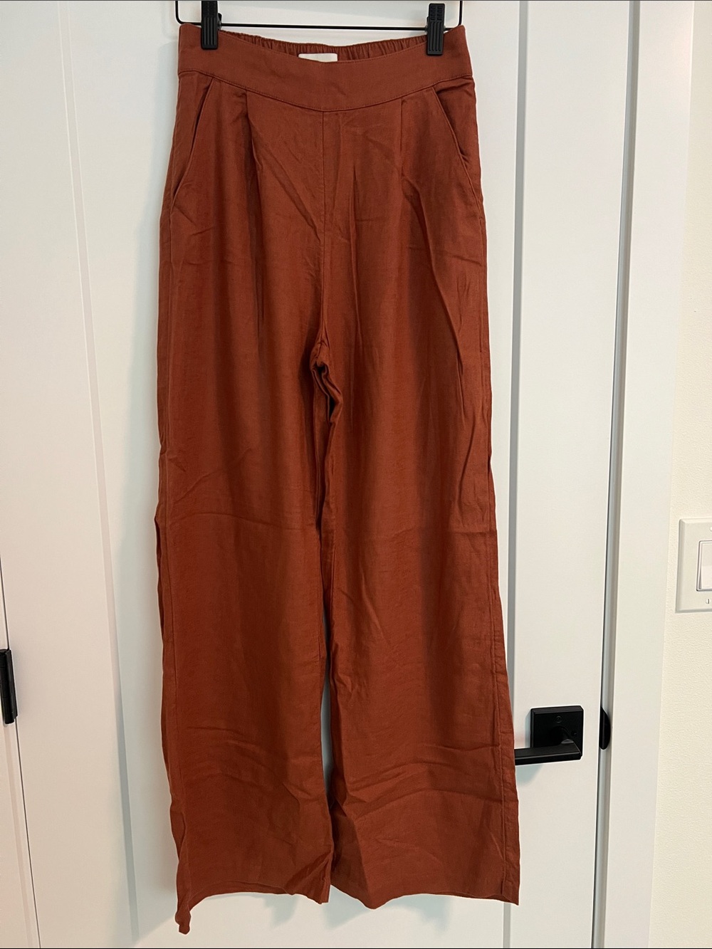 Women’s linen wide leg pull on pants